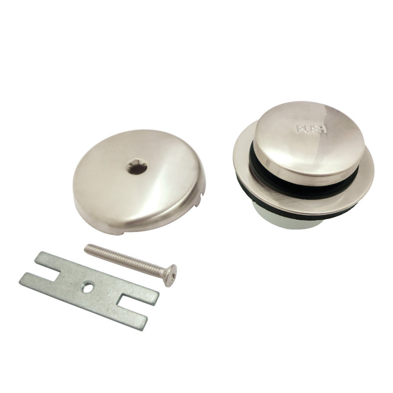 Kingston Brass Trimscape Zinc Alloy Alloy Toe Touch Tub Drain Conversion Kit, Polished Nickel
