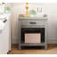 55.9cm W Manufactured Wood Bedside Table