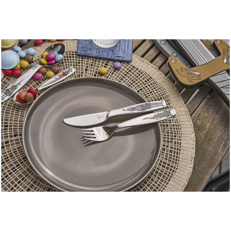  Ensemble de couverts pour enfants 4 pièces Eckbert, argent