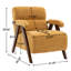 Chaise d'appoint rembourrée de style Mid-Century avec pieds en bois massif-1082468184