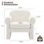 33.7" Upholstered Accent Armchair with Unique Arms-234039417