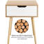 Emhouse 48.5cm W Solid + Manufactured Wood Bedside Table-603208084
