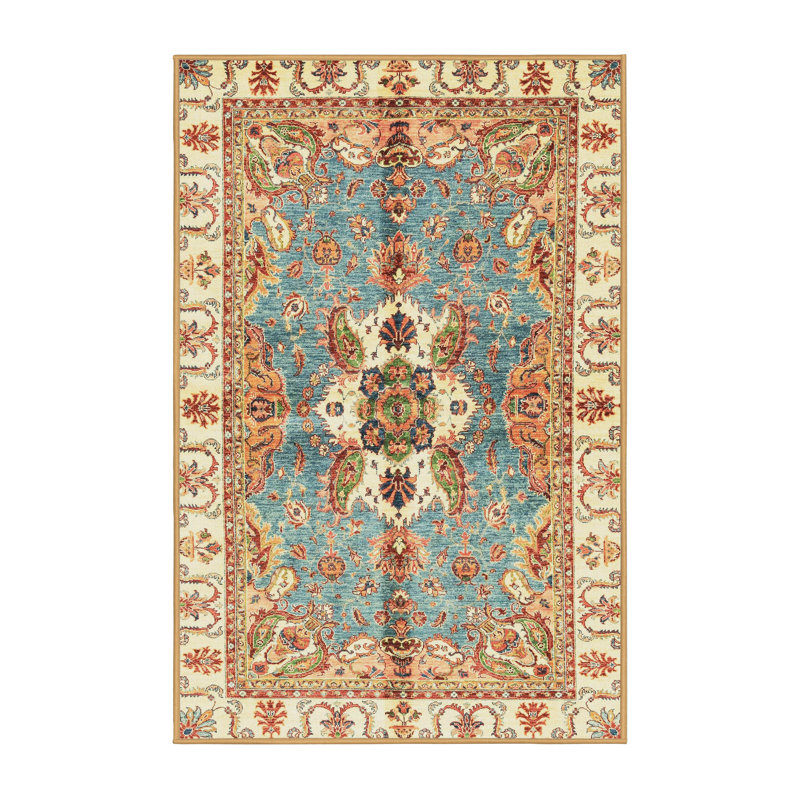 Abstract Indoor Rug, Rectangle 2' x 4'