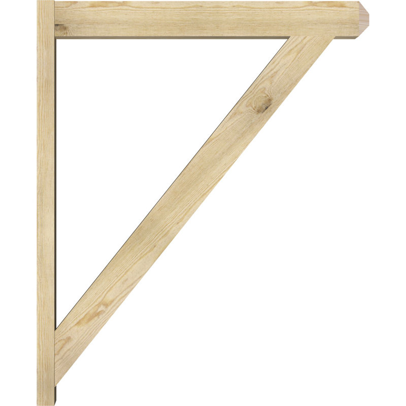 Artisan traditionnel en bois rustique, P 38 po x H 46 po, Sapin Douglas de 6 po (sciage brut)
