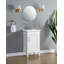 Meuble-lavabo simple 20 po avec comptoir en porcelaine et lavabo Elmington, blanc, pré-assemblé