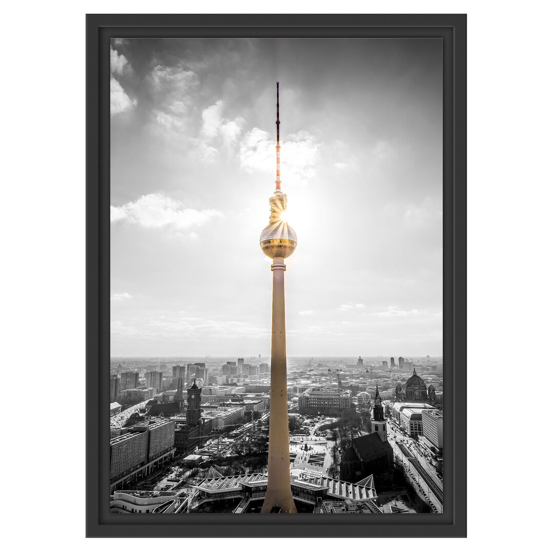 Gerahmtes Wandbild Berliner Fernsehturm