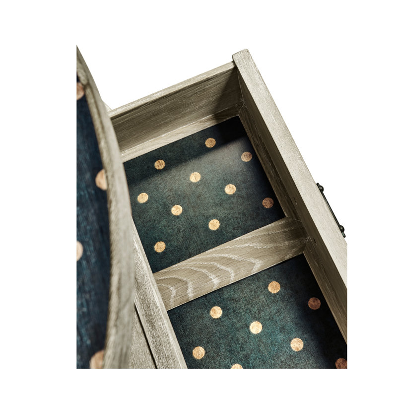 William Yeoward Solid Wood Tray Top End Table with Storage