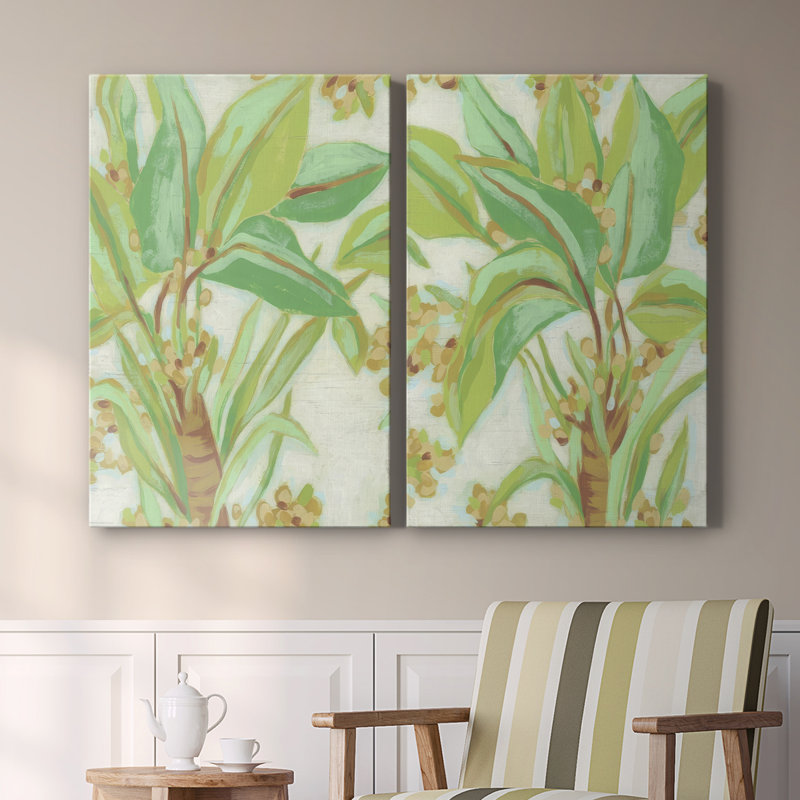 Toile tendue I-Premium Gallery Island Leaf Fresco - prête à être accrochée, H 27 po x l 36 po