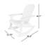Chaise berçante d'extérieur en poly-87654873