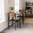 Dining Table for 2, Small Table and Chairs Set of 2, Square Dinette Set for 2, Dinner Table Set, 3 Piece Kitchen & Dining Room Sets for Small Space,(Dining Table with 2 Chairs)-310141910