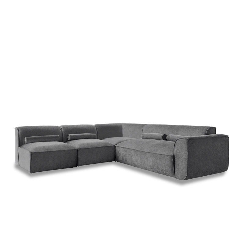 Flex Felix 6 Seater Corner Sofa , Left Hand Facing, Dark Grey