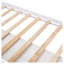 Lit plateforme simple blanc avec 6 tiroirs de rangement, cadre de lit pour enfant en bois massif avec tête et pied de lit-1587845793