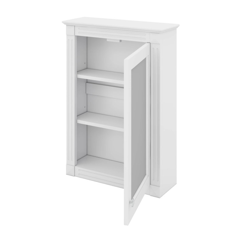 Armoire à pharmacie murale avec miroir et tablettes réglables Merax, Blanc