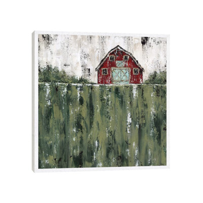 Red Barn 1 Piece Wall Art on Canvas
