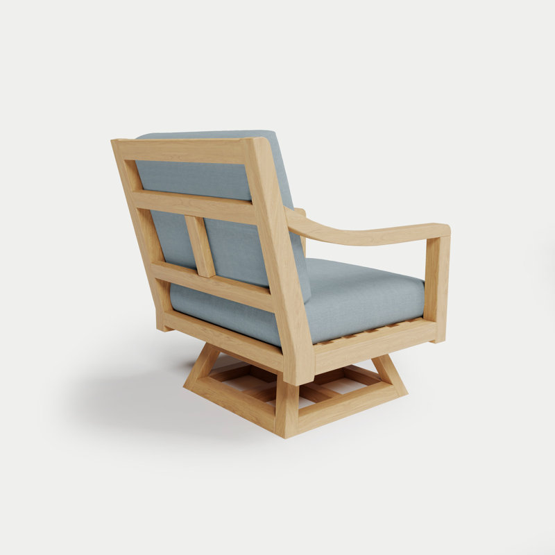 Solerno Heated Swivel Chair — Dove, Seaglass
