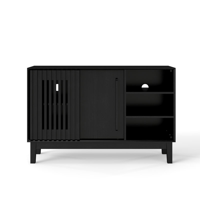 47.3" Buffet Cabinet with Storage, Black