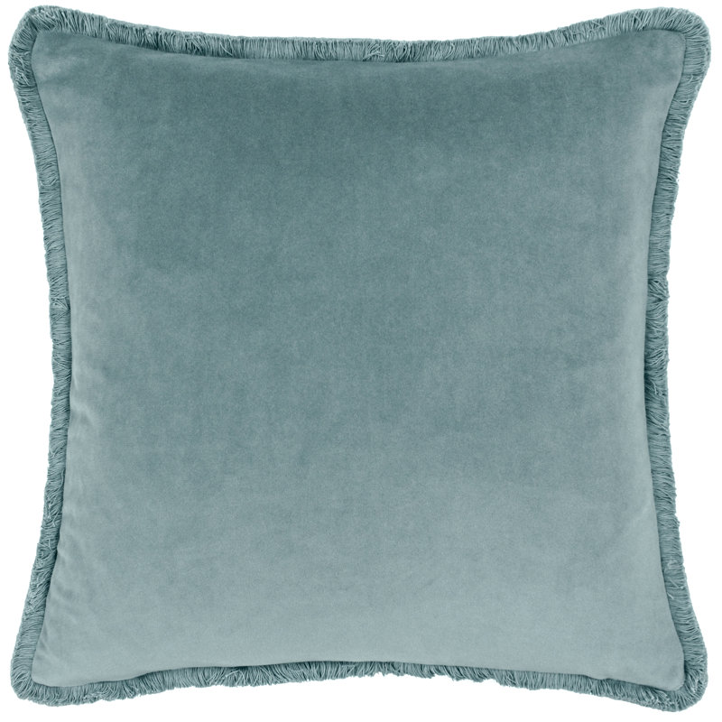 Freya Square Throw Cushion, Duck Egg