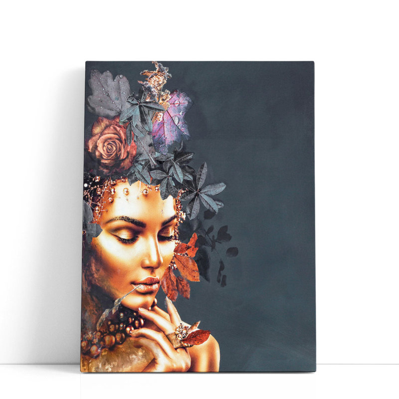 Gold Couture 1 - reproduction d'art sur toile, H 24 po x l 18 po