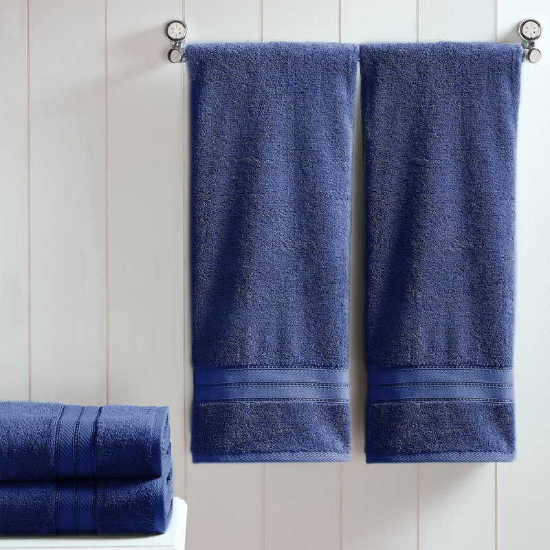 Navy Cotton SpunLoft 4-Piece Bath Towel Set