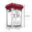 Machine à maïs soufflé rouge 12 oz 800w - Machine de comptoir avec verre trempé et plateau chauffant