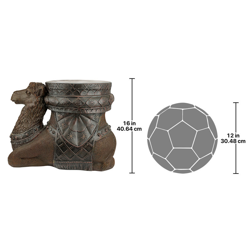 Kasbah Camel Sculptural Stone Side Table