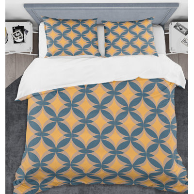 Polyester Twill Geometric Shapes Duvet Cover Set