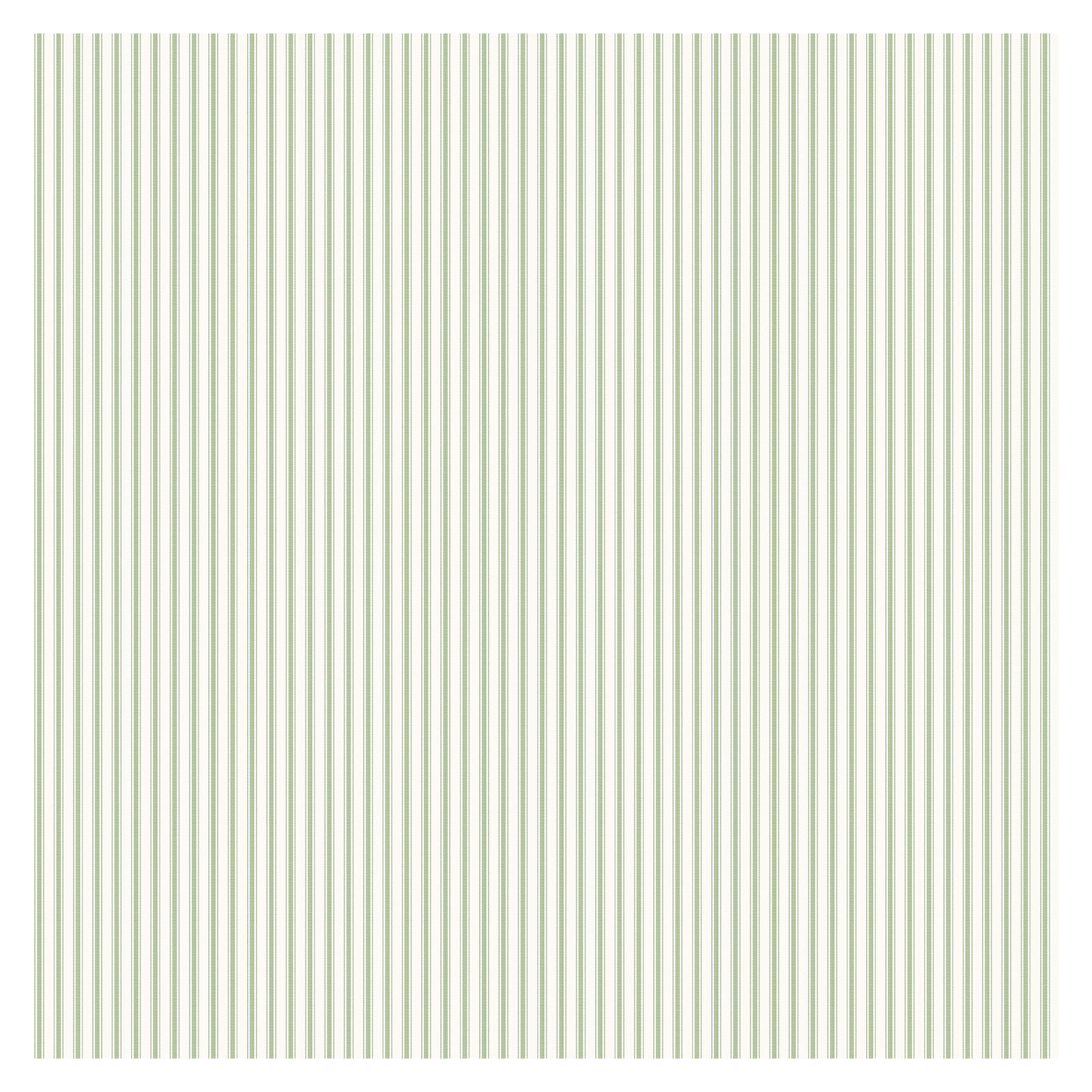 Smart Stripes 3 Ticking Stripe Wallpaper Roll, Green/White