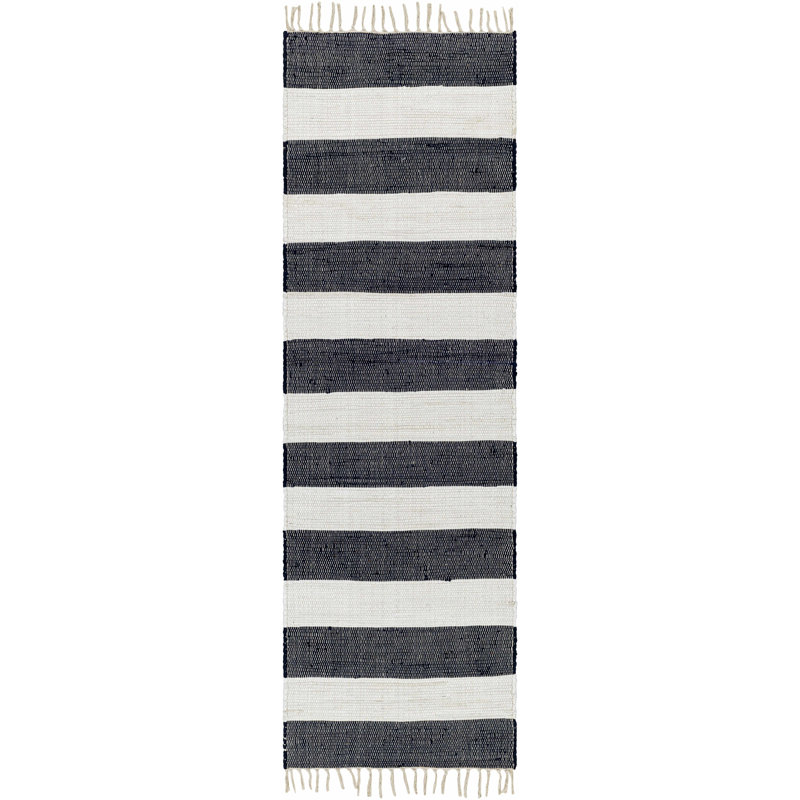 Anayah Cotton Striped Indoor Rug, Runner 2'6" x 8'