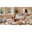 Two-Tone Plush Bolster Dog Bed with Removable Cover-856506373-856506376