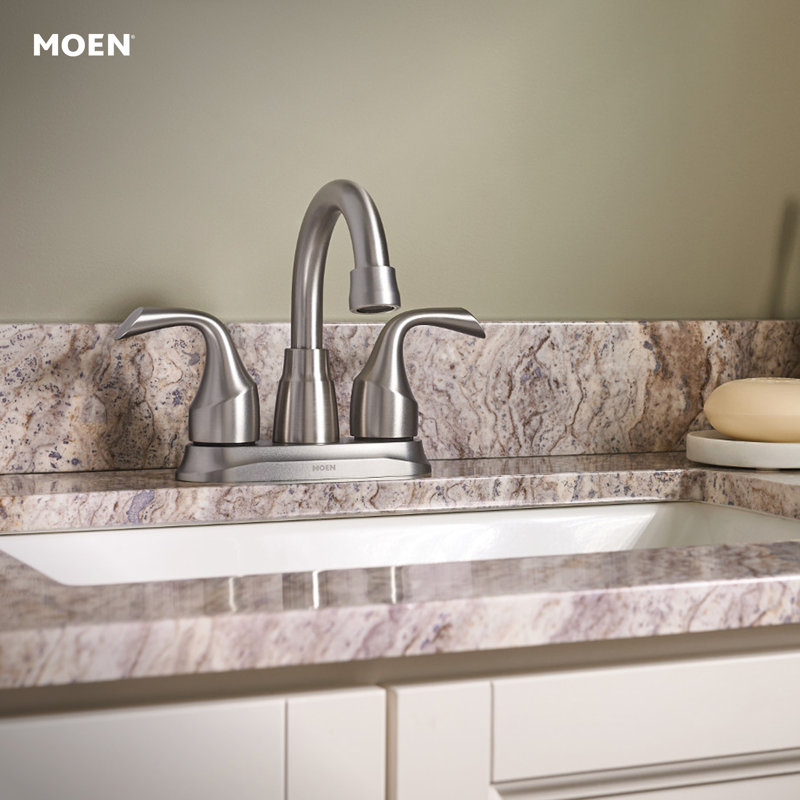 Idora Centerset Bathroom Faucet with Drain Assembly, Spot Resist Nickel