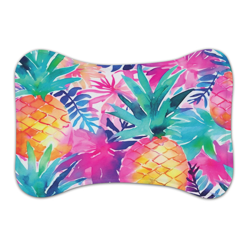 Tapis de couleurs tropicales - 1 pièce, Moyen (18 po)