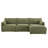 Deandre 115.7" W Performance Boucle 4-Piece Modular Sectional with Ottoman-331714135