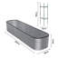 Rectangular Metal Raised Garden Bed-1475084358-1475084359