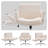 Cross-Legged Home Office Chair with Flip-up Armrests, 2 Side Pockets-1327270904