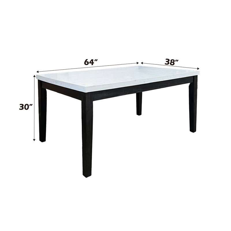 Nolan Dining Table, 30"H x 64"W x 38"D