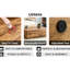 Table basse avec accessoire en bois captivant - 39,25 x 23,06 x 12,02 pouces de texture moderne pour un look contemporain