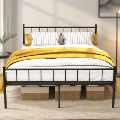 Bed Frame with Headboard and Footboard
