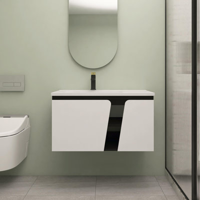 36'' Single Bathroom Vanity With Ceramic Top