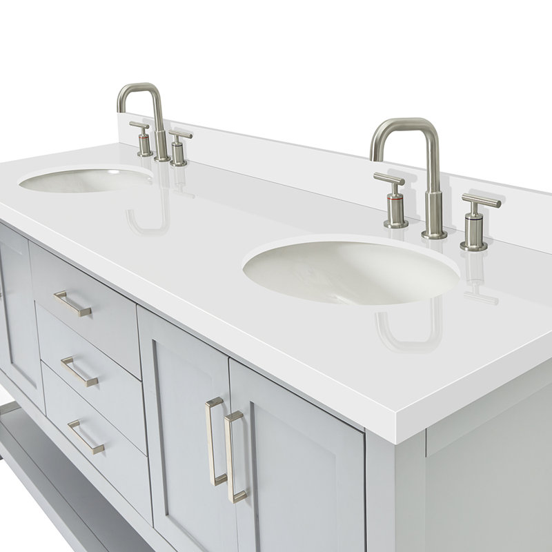 Magnolia Bath Vanity Oval Basin S073DWQ, Gray, Oval