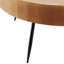 Ensemble de 2 tables basses rondes avec pieds en métal et rangement flexible