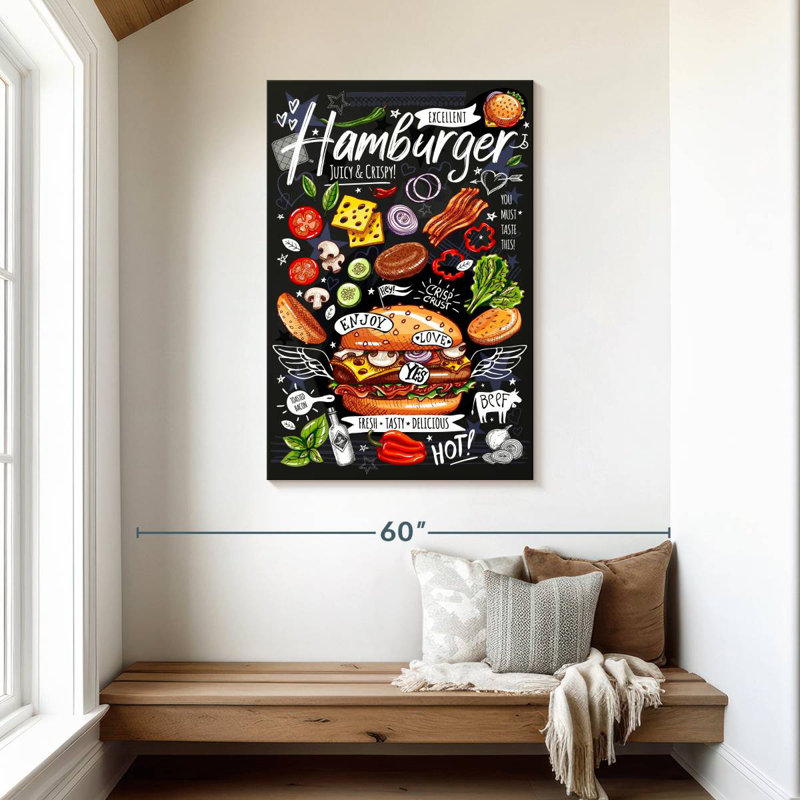 Yarlin Special Hamburger, 45" H x 30" W
