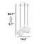 Luminaire suspendu à hauteur réglable Saturn-191200077