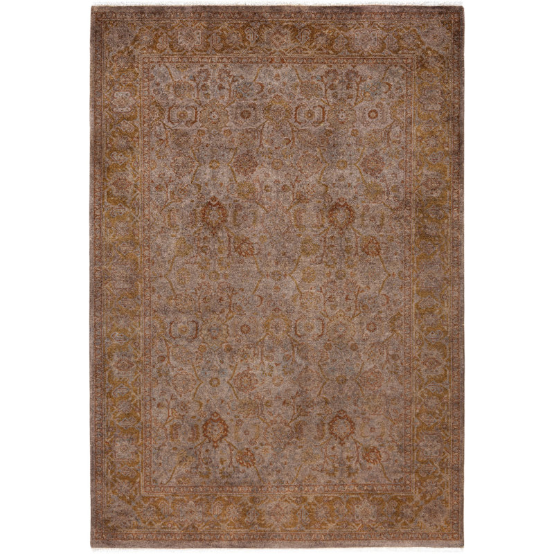Overdyed One-of-a-Kind 4' 2" X 6' 1" Hand Knotted Area Rug
