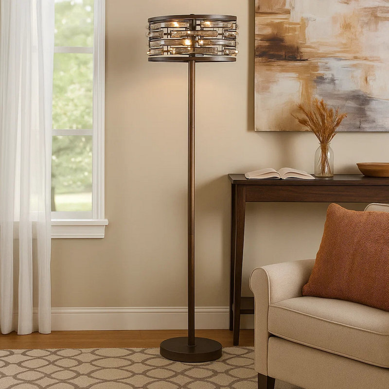 Nashalee Bronze Floor Lamp