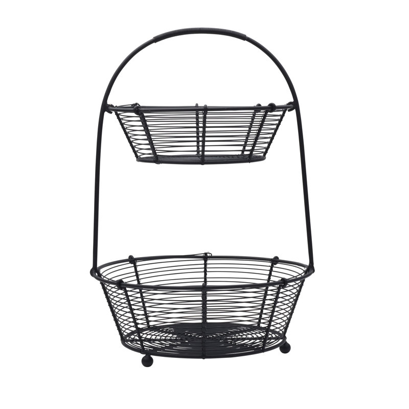 Panier à fruits à deux niveaux Gourmet Basics par Mikasa Tulsa