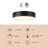 Cherylene 6-in Black dimmable LED Flush Mount-124959442