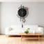 Grande horloge murale pour décor de salon fonctionnant à pile sans tic-tac pour la cuisine de bureau de 27,5 pouces grande horloge murale silencieuse unique pour l'intérieur