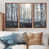 Toile avec cadre flottant brun