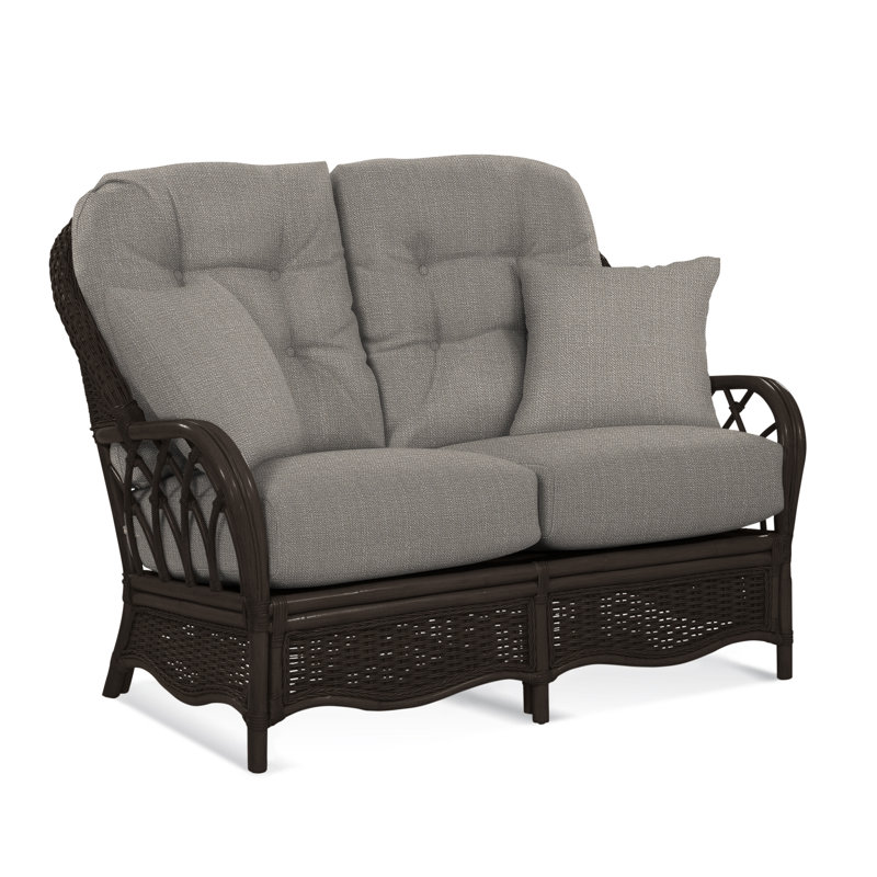Everglade Upholstered 53'' Loveseat, Java, Stone Crypton Performance; 0884-83