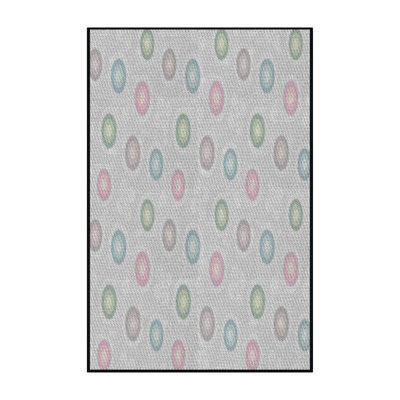 Tapis gris/beige à motifs